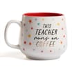 Thank You Teacher Mug - Stars