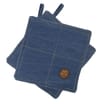  The Hairy Bikers Stone Wash Pot Holder x2 - Blues