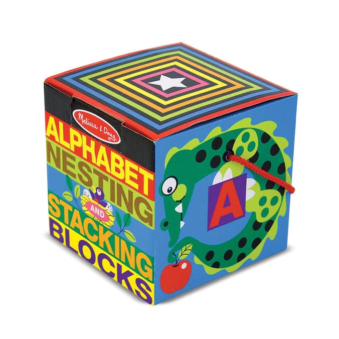 Melissa & Doug Alphabet Nesting & Stacking Blocks