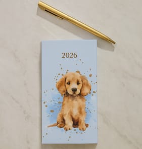 2026 Diary With Pen Set - Puppie