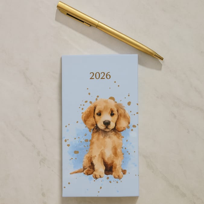 2026 Diary With Pen Set - Puppie