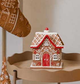 Sleigh Bells Light Up Gingerbread House