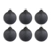 Nordic Spirit 10cm Glitter Bauble 6 Pack