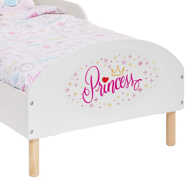 Liberty House Toys Kids White Toddler Bed - Princess