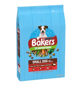 Bakers Small Dog Beef Dry Dog Food 2.85kg