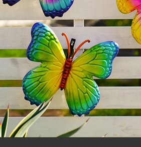 Jardin Metal Hanging Butterfly - Green