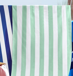 Hello Summer Quick Dry Microfibre Beach Towel - Green