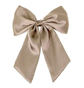 Satin Bow Clip - Gold