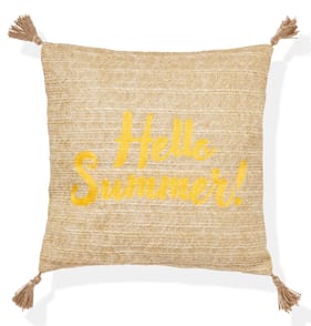The Outdoor Edit Mediterranean Raffia Cushion - Hello Summer!