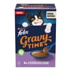 Felix Gravy Time Wet Cat Food 6x40g - Chicken and Salmon   