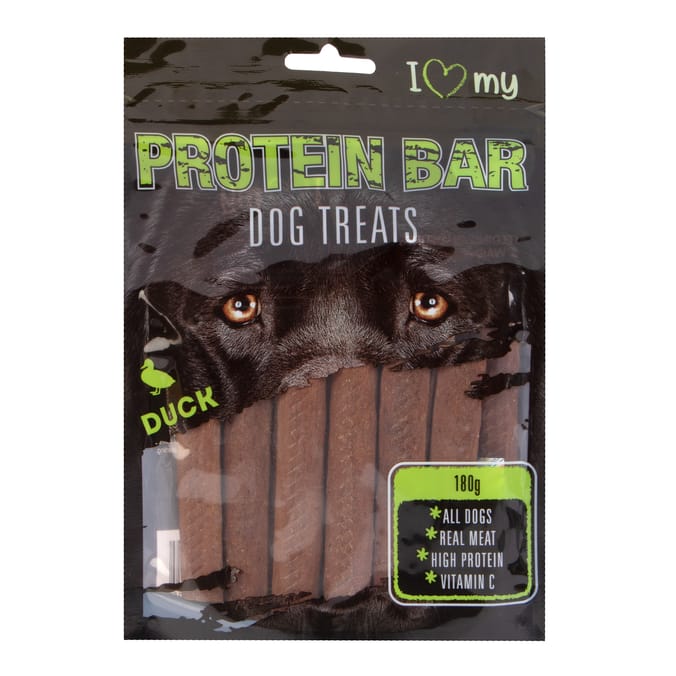 I Love My Pet Protein Bar Dog Treats 180g - Duck