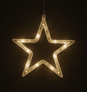 Prestige Battery Operated LED Star Window Light 18.5cm - Warm White