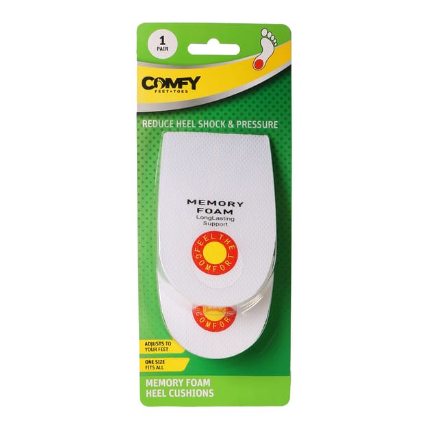 Comfy Memory Foam Heel Cushion Home Bargains