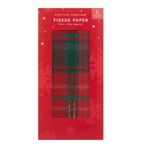 Festive Feeling Tissue Paper 6 Pack - Traditional