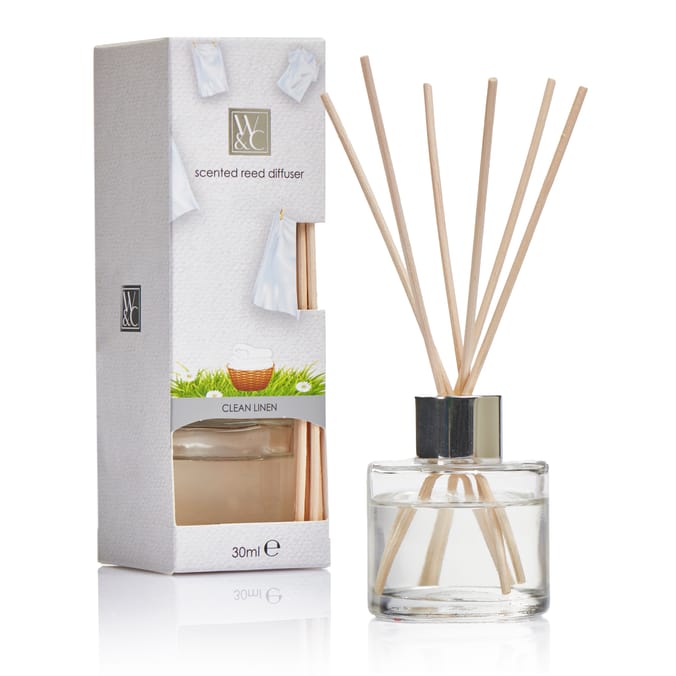 Wickford & Co Scented Reed Diffuser 30ml - Clean Linen