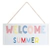 Jardin Metal Hanging Wall Sign - Welcome Summer