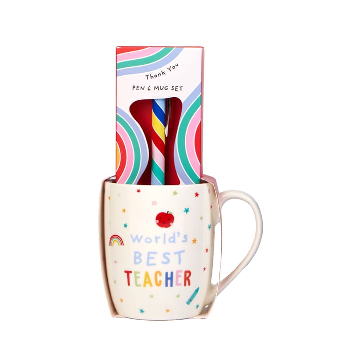Thank You Teacher Mug & Pen Set