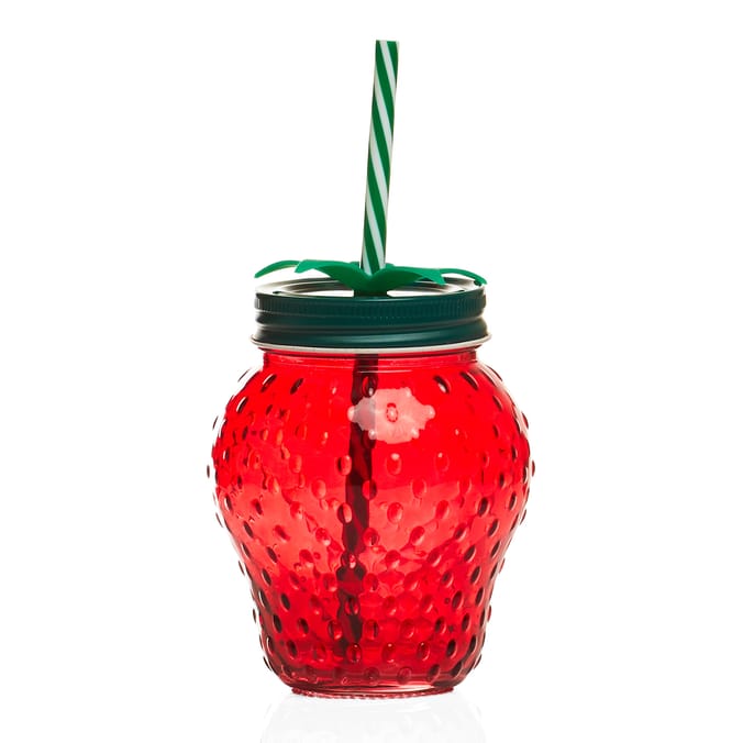 The Outdoor Living Collection Strawberry Glass Tumbler