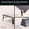 Jay-Be CE120 Compact Folding Bed with e-Fibre Mattress - Small Double 