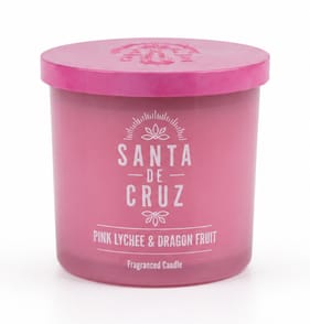 Santa De Cruz Scented Candle Jar 350g - Pink Lychee & Dragon Fruit 