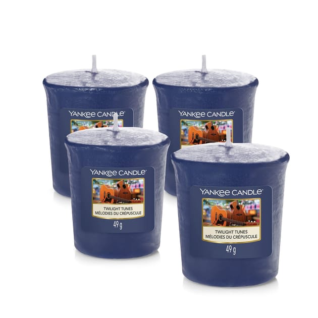 Yankee Candle Votive Candle Twilight Tunes x4 Home Bargains
