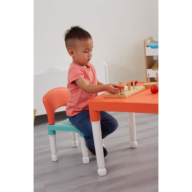 Liberty House Toys Kids Plastic Table and Two Chairs Set