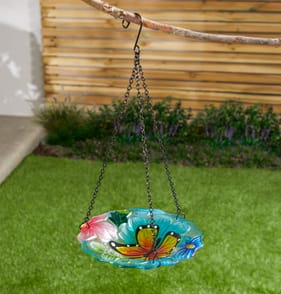 Jardin Hanging Glass Bird Bath