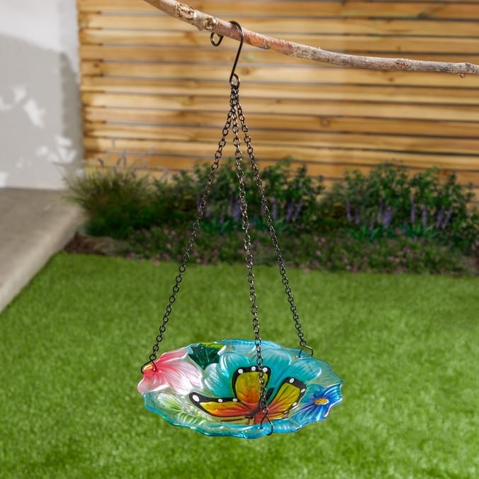 Jardin Hanging Glass Bird Bath