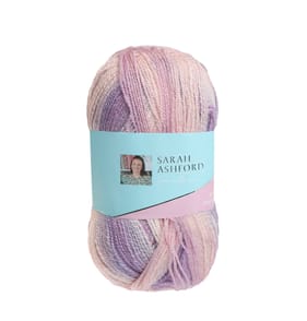 Sarah Ashford Double Knitting Yarn 300g - Pink Marble