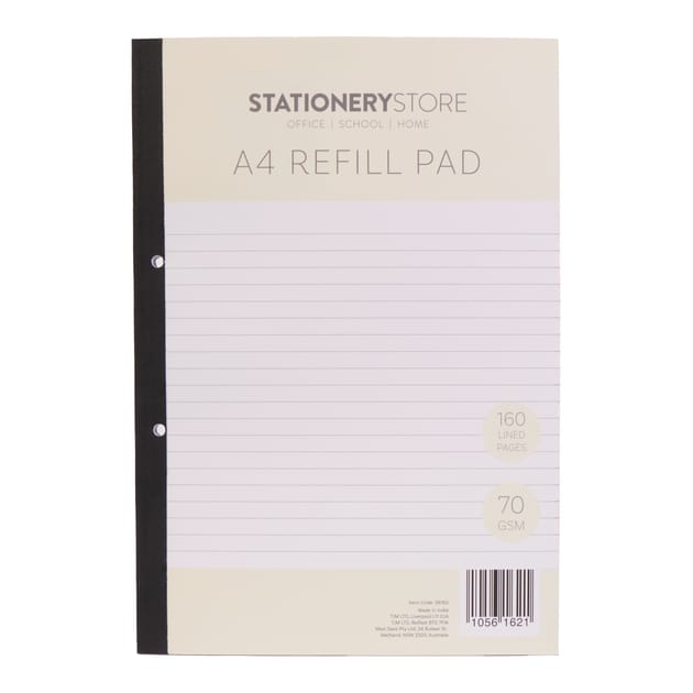 Store Pad Store Stationery A4 Refill Pad | Home Bargains