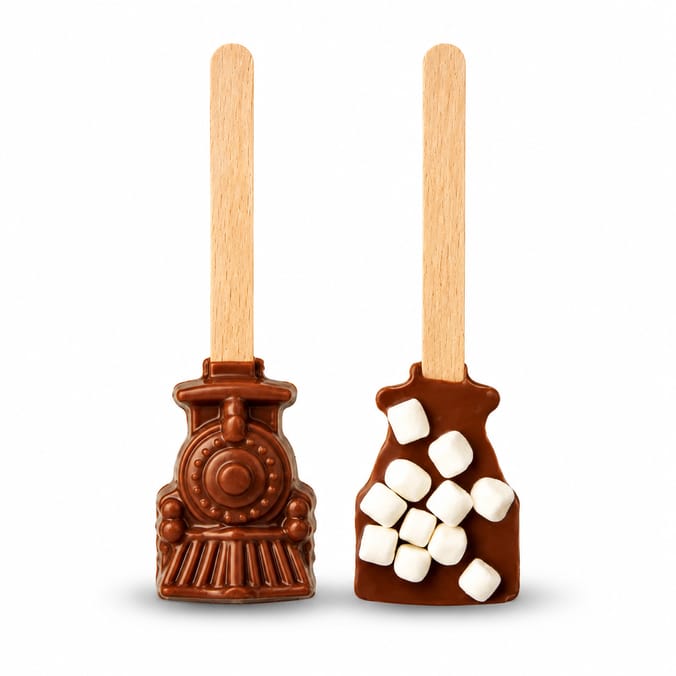 The Polar Express Milk Chocolate Bell/Train Stirrer 30g