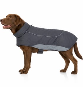 My Pets Dog Coat with Reflective Panels Grey
