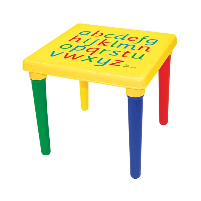 ABC Learning Alphabet Table Chair Set Home Bargains