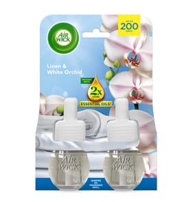 Air Wick Linen & White Orchid Plug-in Twin Refill 19ml