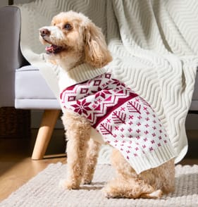 My Pets Cable Knit Jumper Pink Pattern