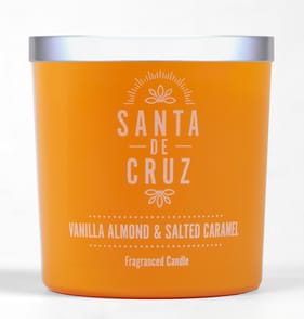  Santa De Cruz Scented Candle Jar 350g - Vanilla Almond & Salted Caramel 