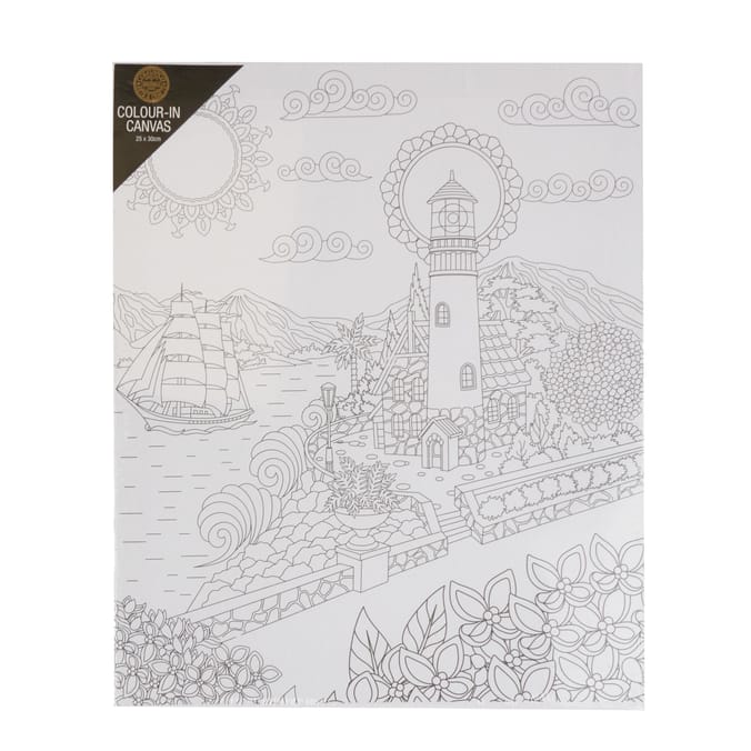 Colour Your Own Canvas 25x30cm Assorted