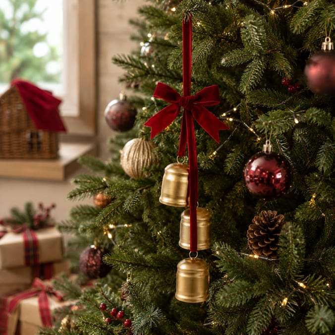 Festive Feeling Alpine Woods Christmas Hanging Bells