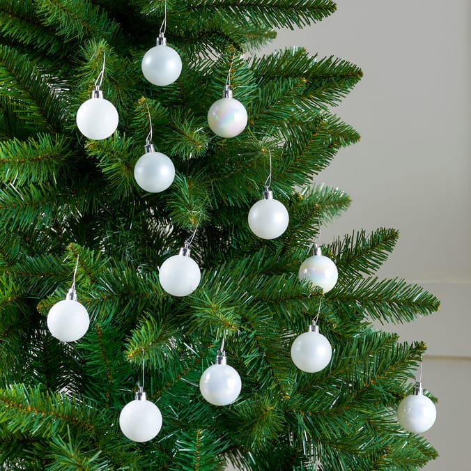 Festive Feeling 4cm Christmas Baubles 24 Pack
