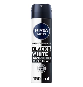 Nivea Men Anti-perspirant Deodorant Spray 150ml - Black & White