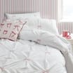 The Lifestyle Edit Embroidered King Size Duvet Set - Bow 