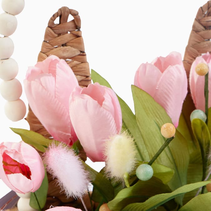 Hoppy Easter Easter Basket Decoration - Flowers