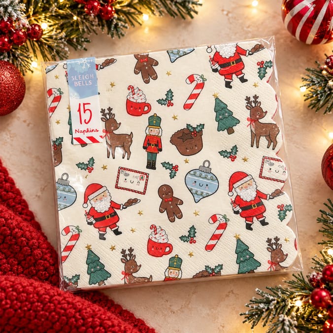 Sleigh Bells Napkins 15 Pack