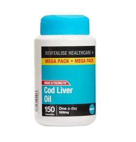 Revitalise Health+ Cod Liver Oil Capsules 150s