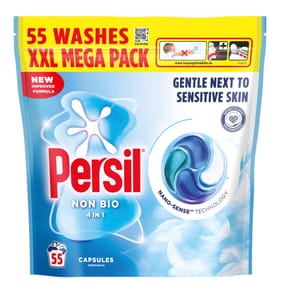 Persil 4in1Laundry Capsules 55 Washes - Non Bio
