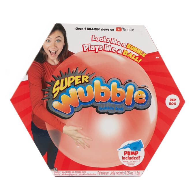 Super Wubble Bubble Ball with Pump - Red Rox