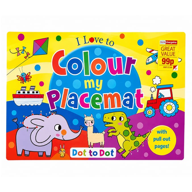 Colour My Placemat - Dot to Dot