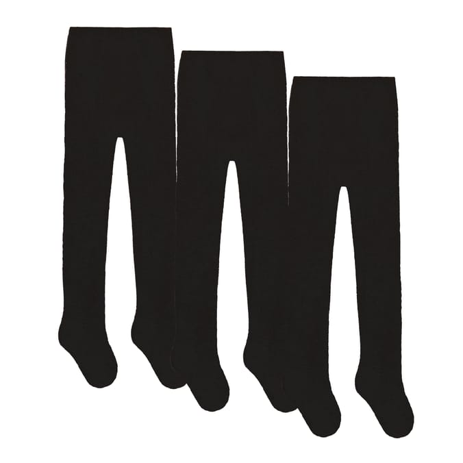 Originals Plain Black Tights 3 Pack