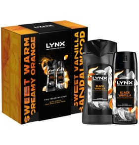  Lynx Fine Fragrance Duo Black Vanilla Gift Set 