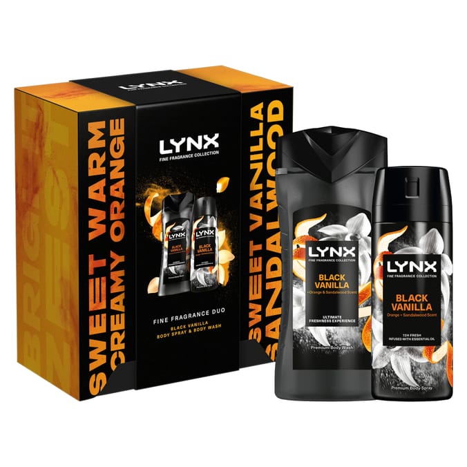 Lynx Fine Fragrance Duo Black Vanilla Gift Set